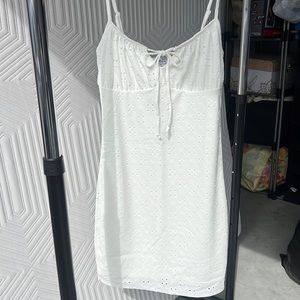 White lace summer dress
